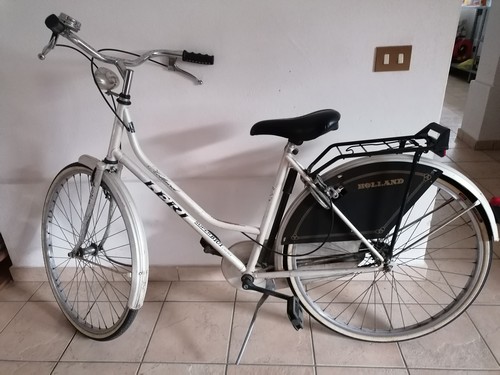 bicicletta da donna bianca