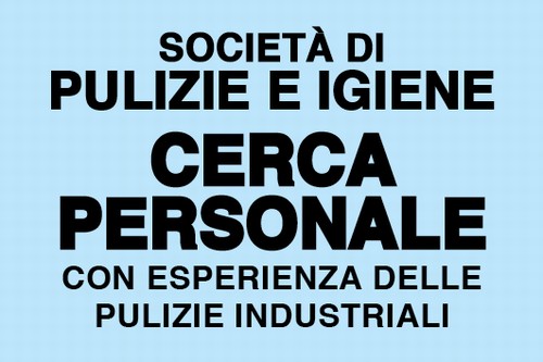 CERCA PERSONALE PART-TIME