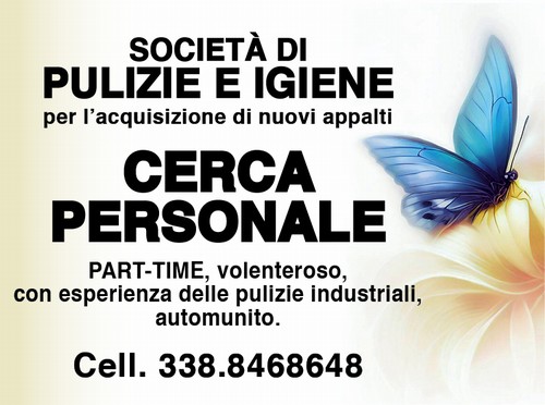 CERCA PERSONALE PART-TIME