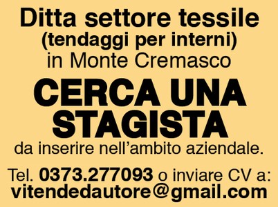 Cerca una stagista