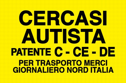 Cercasi autista C-CE-DE