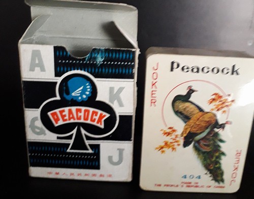 Mazzo carte da gioco  Peacock 404 vintage  sigilla