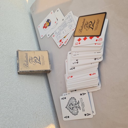 Carte   da   gioco  vintage   BALLANTINE'S THE 12 