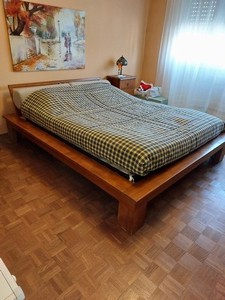 letto matrimoniale in teak