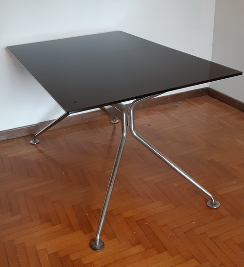 Tavolo Calligaris 85x130x74 H, Nero in vetro