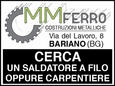 cercasi saldatore a filo oppure carpentiere
