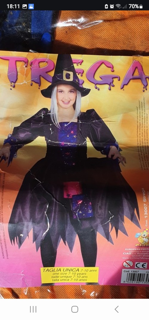 Vendo vestito di halloween 