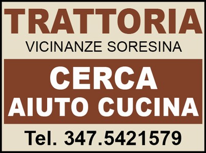 CERCASI AIUTO CUCINA