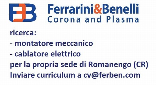RICERCA MONTATORE MECCANICO E CABLATORE ELETTRICO