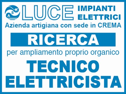 RICERCA TECNICO ELETTRICISTA