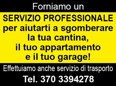 servizio professionale per aiutarti a sgomberare..