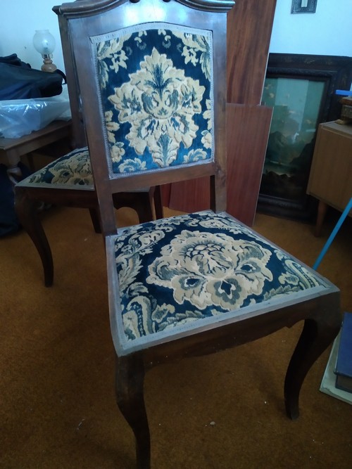 6 sedie antiche in legno