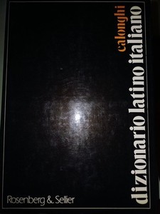 Dizionario latino italiano  Calonghi